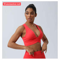 Sudadera De Yoga Para Mujer Soporte Alto Top De Cintura Alta Deporte Fitness Correr En La Pista Crocante Trasero Cruzado Ropa Deportiva Transpirable Y Elástica - details 6