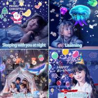 Proyector De Estrellas Del Océano Pequeño Lámpara De Noche Con Proyección Galáctica Y Nebulosa Rotación 360 Grados Regalo Para Niños - details 18