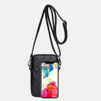 Bolso De Hombro Pequeño Para Mujer PU Cuero Impresión Cruzado Mensajero Bolsa De Teléfono Móvil Mini Bolso Lady Bolso Y Monedero - details 2