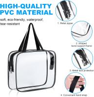 3 PCS Bolsas Portátiles de Maquillaje de PVC para Viajes y baño, Neceser de Maquillaje impermeable y Transparente, Bolsa de Cosmético Organizador Mujer para Almacenaje - details 1