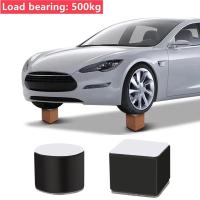 Juego De 4 Piezas De Pies Para Muebles Cubiertas De Pies Redondas/Cuadradas Elevadores De Sofá Base De Mesa De Café Masa Almohadillada Para Camas Y Armarios Del Hogar - details 5