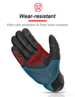 Guantes De Motociclista Retro De Verano Para Hombres Y Mujeres En Cuero Perforado Con Dedos Complejos Para Motocross Equipamiento De Moto M-XXL - details 6