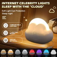 Luz Nocturna De Nube Creativa Blanca Y Azul Para Dormitorio Y Niños Luz LED Mini USB Sin Cable Forma De Nube Adorable Regalo Original Con Batería Incluida - details 1