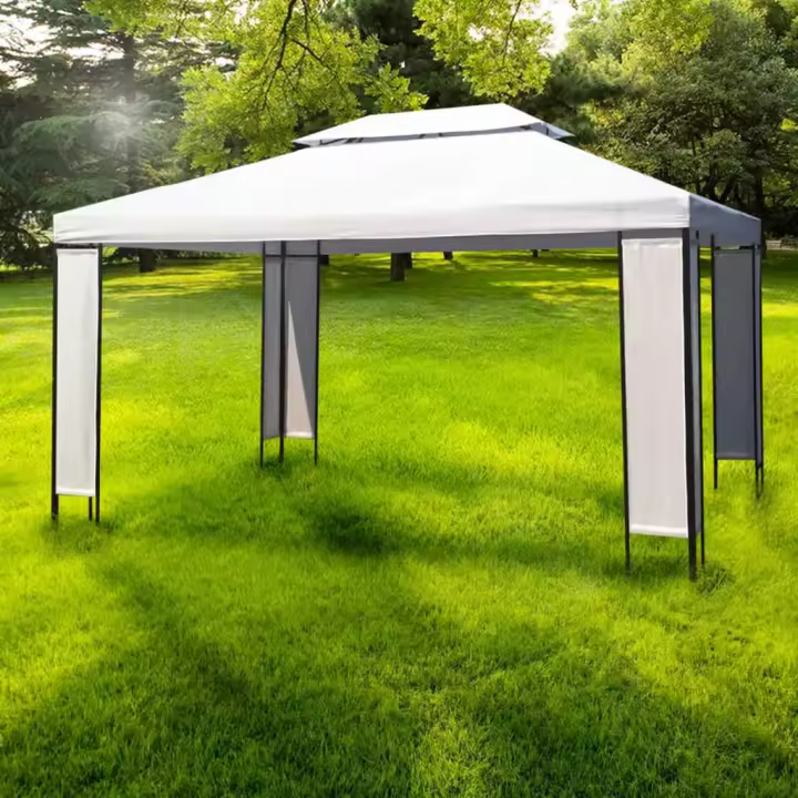 vidaXL Carpa cenador blanco 3x4 m - 1