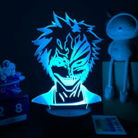 Lámpara Nocturna LED 3D Anime Bleach Para Decoración De Habitación Infantil Luz De Noche Para Niños Regalo Para Estudio - details 6