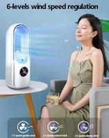 Ventilador de aire acondicionado portátil de 12*4,7*4,8 pulgadas, ventilador de pulverización silencioso USB, con luces de colores, sincronización de 6 velocidades, velocidad del viento de 6 velocidades, adecuado para uso en el hogar y la oficina - details 5