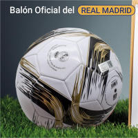 Real Madrid Balón con Escudo Blanco y Negro, Balón de Fútbol Grande Talla 5, Balón Nº59 Real Madrid Producto Oficial, Regalo Cumpleaños, Navidad, Reyes, Se envía 1 Balón de Real Madrid (Desinflado) - details 1