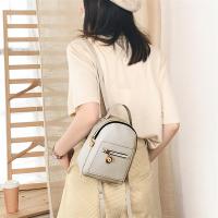 Mochila Mini Para Mujer De Cuero PU Multifuncional Bandolera Pequeña Color Sólido Fresco Bolsa De Hombro Para Teléfono Móvil - details 14
