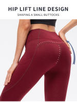 Leggings De Yoga Para Mujer Calor Invierno Elásticos Talla Completa Deporte Gimnasio Running Leggings De Poliéster Y Spandex - details 2