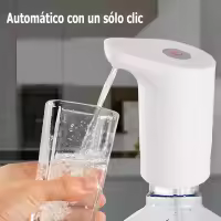 Dispensador de Agua automático Recargable por USB | Bomba portátil para garrafas y Botellas | Bombea de Forma rápida y silenciosa con un pulsador | Compatible con roscas universales | - details 0