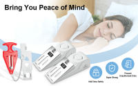 Sistema De Seguridad Anti-Robo FUERS Con Alarma De Puerta Inalámbrica Y Cerradura 120dB Kit De Seguridad Doméstica Portátil Antirrobo Para Hoteles Apartamentos Dormitorios Baños Y Habitaciones - details 8