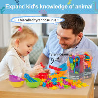 Juguetes De Aprendizaje Para Bebés Cuenta Y Organiza Animales Montessori STEM Regalo Para Niños Actividades De Matemáticas Y Coloración En Preescolar - details 2