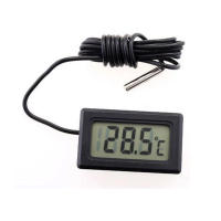 Termómetro Digital LCD Mini 1M Cable Impermeable Para Acuario Medidor De Temperatura Y Humedad Sensor Para Ambiente Interiores - details 2