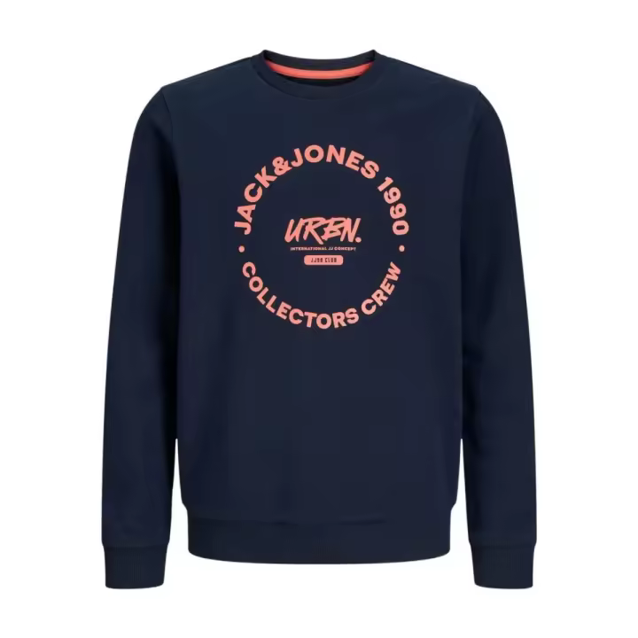 Sudadera de cuello redondo Jack & Jones - Modelo 12275410 Simon, en color azul marino - Comodidad y estilo garantizados - 1
