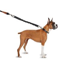 Correa De Perro Absorbedora De Choque Para Medianos Tamaños Juguete Elástico Indestructible Extensión De Cuerda Para Caminar Correa De Entrenamiento Negra - details 2