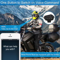 Auriculares Bluetooth Para Motocicleta Intercomunicador BT-12B Impermeable Con Reducción De Ruido Interfono Inalámbrico Para Moto - details 3