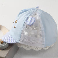 Gorro De Béisbol Para Bebés Recién Nacidos Niño Y Niña Estilo Verano Material Algodón Dibujos De Oso Ajustable De 0 a 3 Meses - details 2