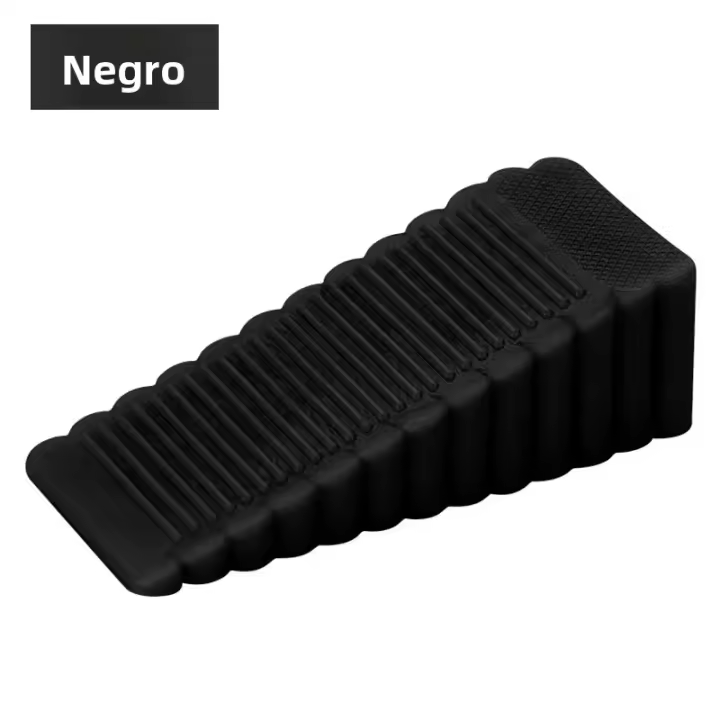 Parador De Puerta De Silicona Reutilizable Absorbedor De Choque Bloque Wedge Para Oficina Y Hogar Antigolpes Para Manija De Puerta - 1