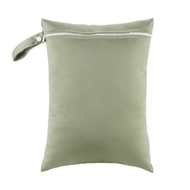 Bolsa De Baño Para Bebé 30x40cm Reutilizable Y Lavable Impermeable Para Viajes Y Natación Almacenamiento De Artículos Infantiles Con Cierre De Cremallera - 1