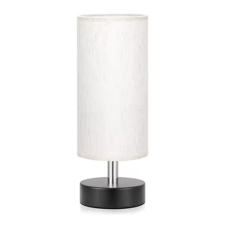 Lámpara de mesa pequeña para dormitorio, lámpara de mesita de noche, lámpara de mesita de noche sencilla, lámpara de mesa para sala de estar, lámpara de mesa de oficina (portalámparas E27) - 1