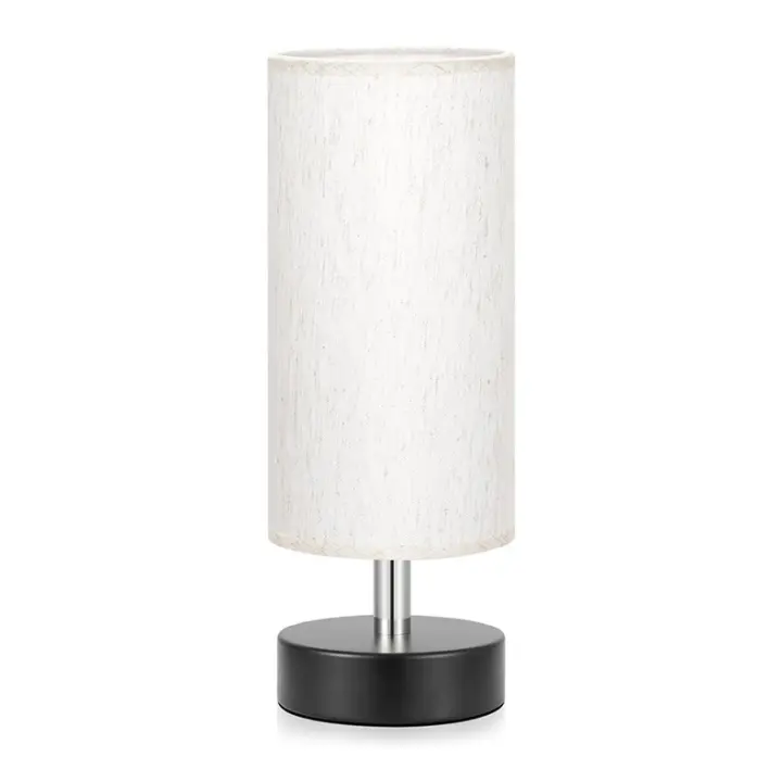 Lámpara de mesa pequeña para dormitorio, lámpara de mesita de noche, lámpara de mesita de noche sencilla, lámpara de mesa para sala de estar, lámpara de mesa de oficina (portalámparas E27) - 1