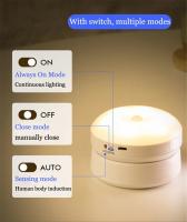 Luz Nocturna LED Rotativa Sin Cable Con Sensor De Movimiento Recargable USB Para Dormitorio Pasillo Luz De Sensación De Movimiento LED Lámpara - details 4
