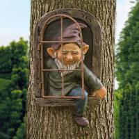Ejecutivo De Navidad En La Puerta / Ventana Adorno De Árbol Pecador Gnome Jardín Estatua Decoración De Arbolado - details 0