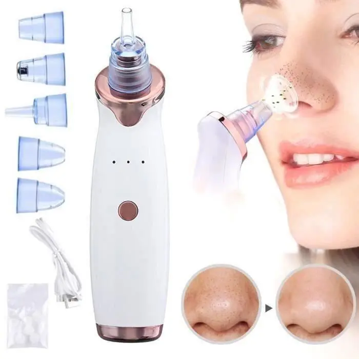 Aspirador de puntos negros recargable BK, extractor de puntos negros portátil, dispositivo de belleza, limpiador eléctrico para acné M0451 - 1