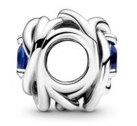 PANDORA Moments Dije de Plata de Lei con diseño de Círculo DE LA Eternidad con conciritas cúbicos, Comes con embalaje de Caja De Regno original. - details 1