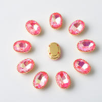 10x14mm Ovalado Diamante Coloreado Para Manualidades Joyería Vestimenta Zapatos Sombreros Accesorios DIY Bordado De Ojo De Caballo - details 7