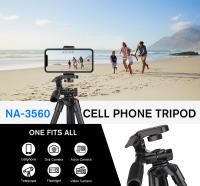 NA3560 Trípode Para Teléfono Móvil Profesional 55 Pulgadas Soporte De Fotografía Y Grabación De Video Para Xiaomi HUAWEI iPhone Gopro Con Remote Selfie Material De Aluminio - details 2
