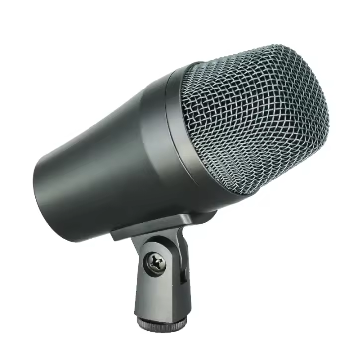Micrófono Dinámico Cardioides De Metal Para Bajo Y Batería Con Rango De Bass Expandido Y Grille De Malla Metálica Duradero Para Estudio Profesional - 1