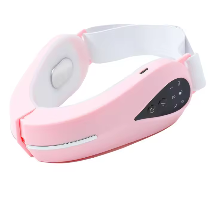 Máquina de belleza facial para doble mentón,Masajeador facial eléctrico recargable V, dispositivo facial eléctrico mejora la elasticidad de la piel,línea V elevación cara, cara papada, máquina más delgada, microcorriente - 1