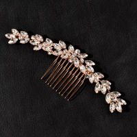 Peine Para El Cabello De Mujer Clásico Con Cristales Y Trenzado En Rotura De Rama De Bambú Para Estilizar El Cabello En Boda Y Accesorios De Moda - details 1