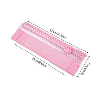 Cortadora De Fotos Con Regla Retráctil A4 Precisión Herramienta Para Cortar Papel Etiquetas De Foto Suministros De Oficina - details 1
