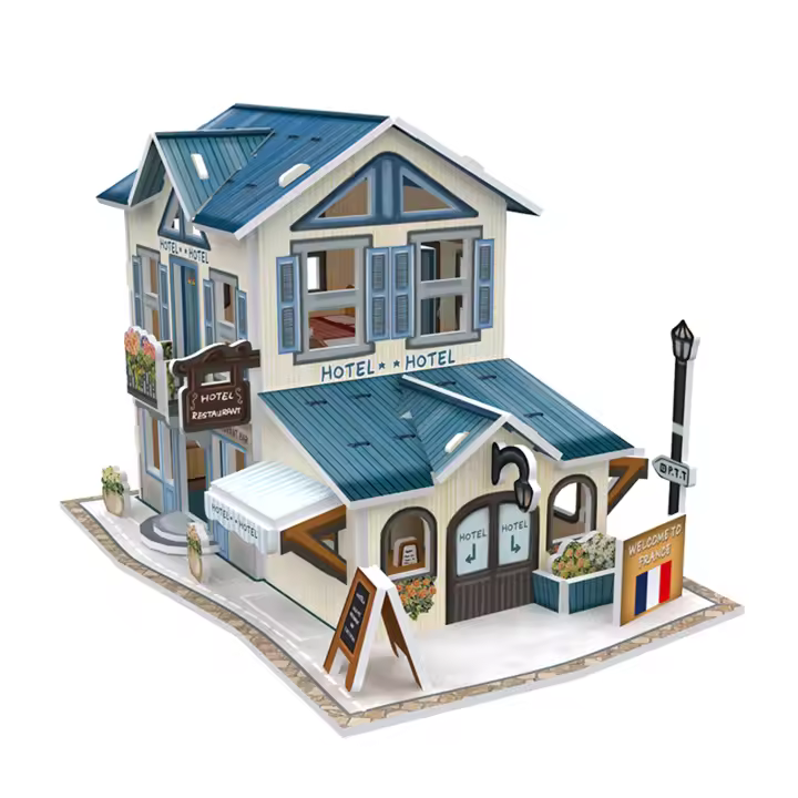 DAM. Puzle 3D WORLD STYLE ESTILO CLASICO FRANCIA Hotel 17x11x10cm. - 1
