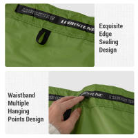 Falda Impermeable Media Cuerpo Para Camping Y Senderismo Tela De Nylon Transpirable Cierre De Cordón Para Hombres Y Mujeres - details 6