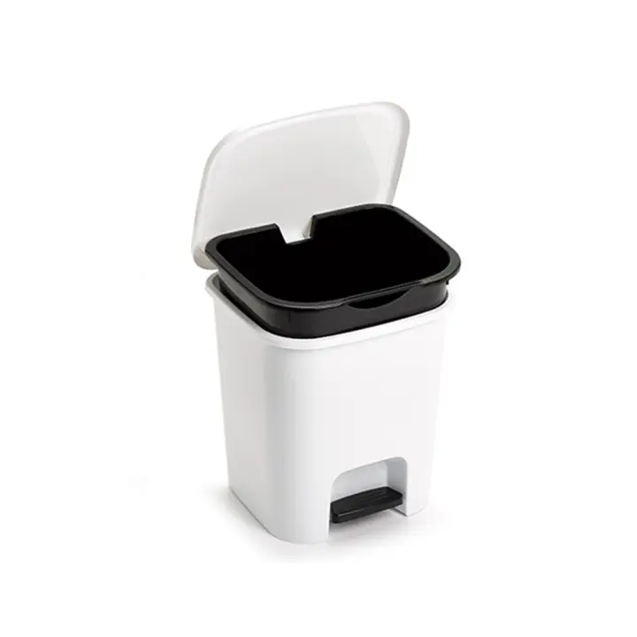 Cubo Pedal Smart 7.5 L Blanco - Extraíble y Fácil de Limpiar - 1
