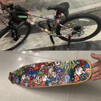 Pegatina De Moda Para Coche Bicicleta Patineta Y Maleta Película De Pintura De Grafiti Cambio De Color Camuflaje Decorativo PVC - details 1