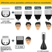 Kemei 5898 Trimmer De Pelo Multifuncional 11 En 1 Para Hombres Corte De Barba Y Cuerpo Recargable Ajuste De Longitud Cuchilla De Titanio - details 4