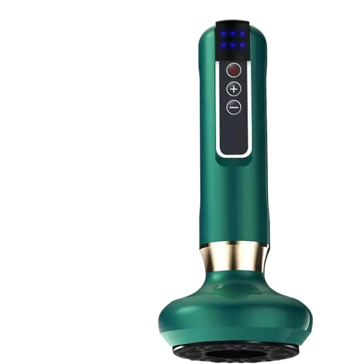 Raspador eléctrico, raspador masajeador eléctrico, equipo Gua Sha para uso doméstico, masaje de cuerpo entero, Gua Sha, ventosas (verde) - 1