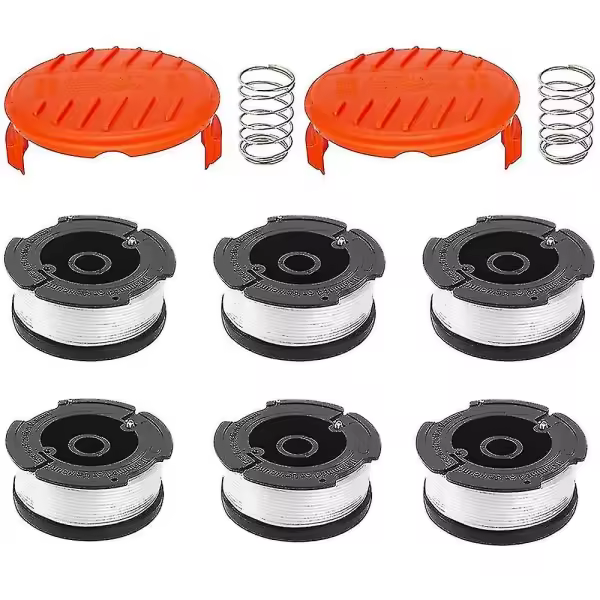 Carrete + paquete de 6 hilos A6481 de Black+Decker para desbrozadora Reflex - 1