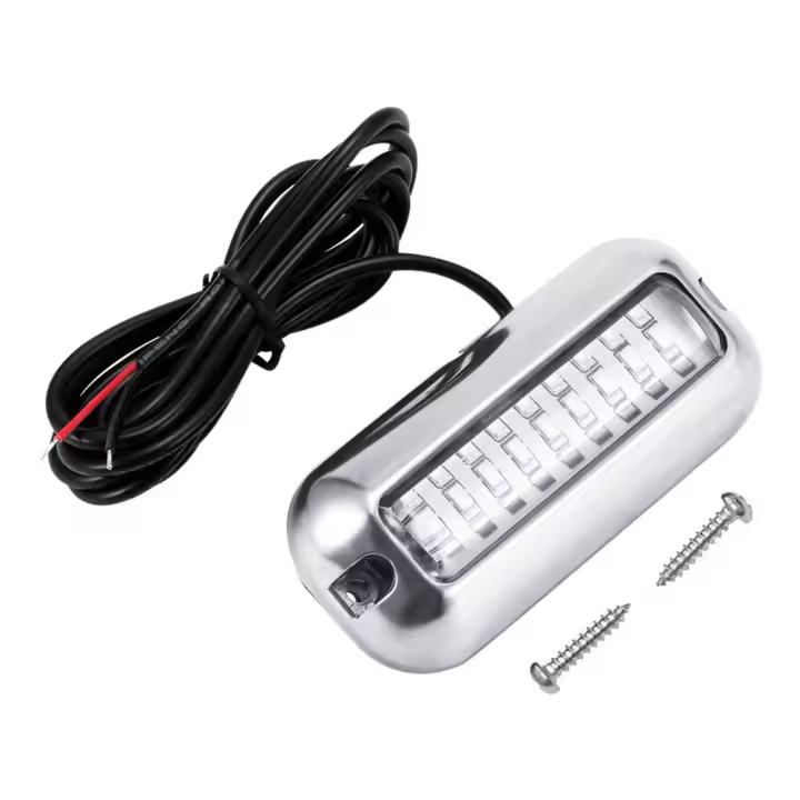 Luz Submarina Para Barco 27LED En Acero Inoxidable Luz De Navegación Marítima IP68 Impermeable 50W Accesorios Para Barco Y Velero 10-30V - 1