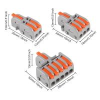 Conectores De Cable De Palanca 26PCS 1 En 2 Salidas Y 1 En 3 Salidas Y 1 En 5 Salidas Conectores Rápidos De Cable Terminales De Crimpado AOKIN - details 3