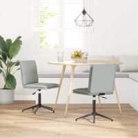 vidaXL Sillas de comedor 2 unidades terciopelo en color Gris oscuro/Azul/Verde claro y más | cómodas modernas ergonómicas para comedor cocina salón hogar - details 5