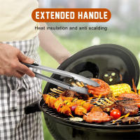 Pinzas De Alimentos De Acero Inoxidable Para BBQ Pinzas De Cocina Con Mano De Silicona Resistentes Al Calor Antióxido Y Antirroto Para Ensalada Y Pan - details 10