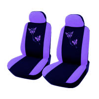 Funda universal para asiento de coche con borde de Mariposas en color Morado y Rosa, adecuada para Mujeres, etc. - details 5
