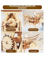Puzzle 3D De Madera Pegaso DIY Kit De Artesanía Manual Creativa Decoración Regalos De Cumpleaños Y Navidad Para Adolescentes Y Adultos - details 2