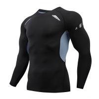 Camiseta De Gimnasio Para Hombre Manga Larga Secado Rápidojersey De Boxeo Verano Pantalones De Compresión Tiras De Leggings Rashguard T-shirt Ajustada - details 3