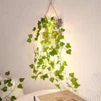 Luces De Vine Artificial Flor Y Hoja Verde Para Adornos Navideños Decoración De Hogar Luz Fairy Piloto Incluido Para Bodas - details 18